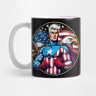 America: Patriotic Comic Book Super Hero USA Mug